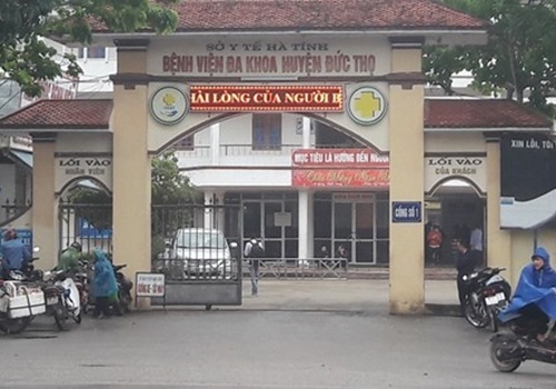 Bệnh viện Đa khoa huyện Đức Thọ, nơi xảy ra vụ việc