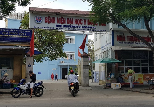 Bệnh viện Đại học Y dược Huế, nơi sản phụ Tr. nhập viện.